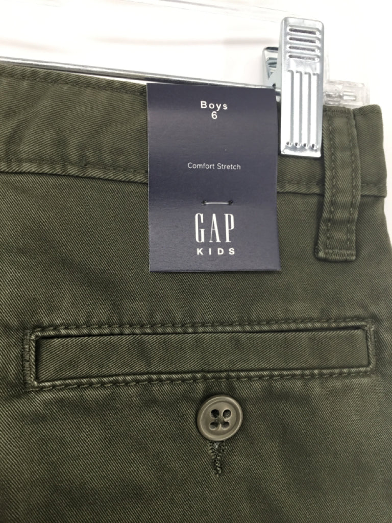 Gap Kids Child Size 6 Green Solid Pants - boys