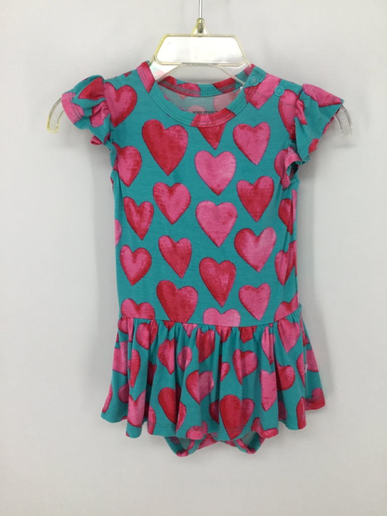 Posh Peanut Child Size 6-12 Months Blue Outfit - girls