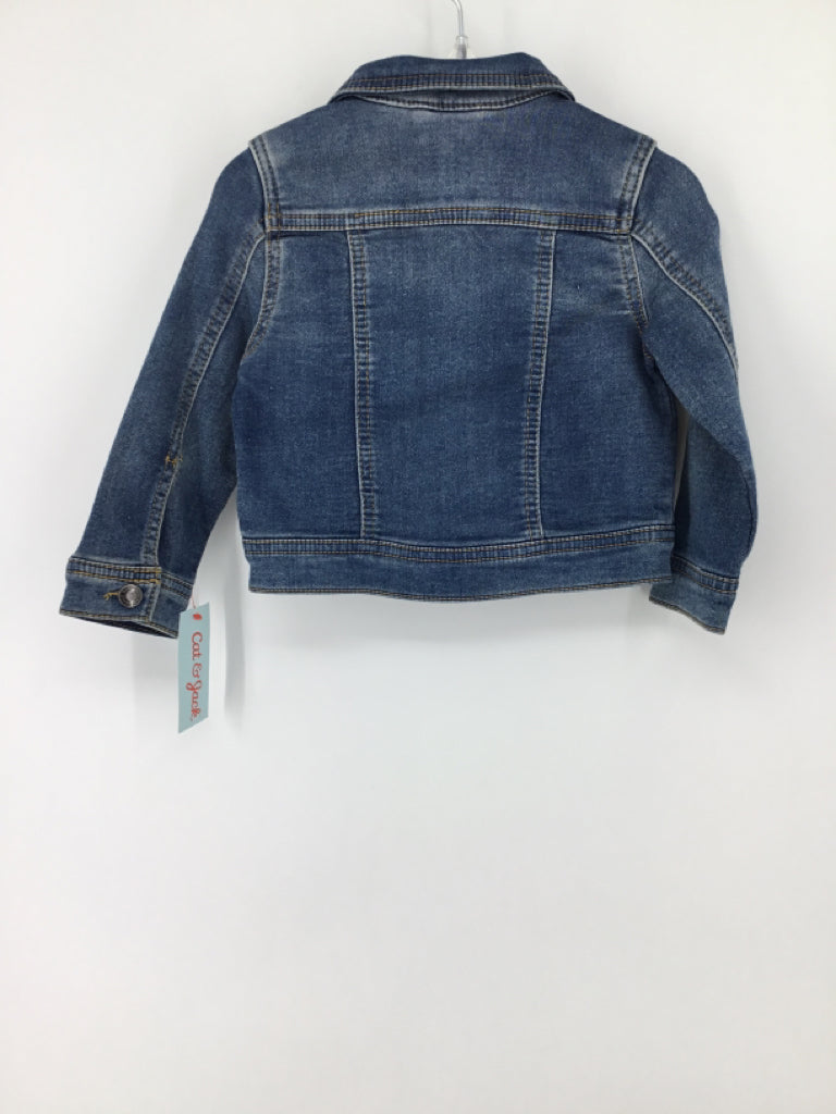 Cat & Jack Child Size 18 Months Blue Jacket - girls