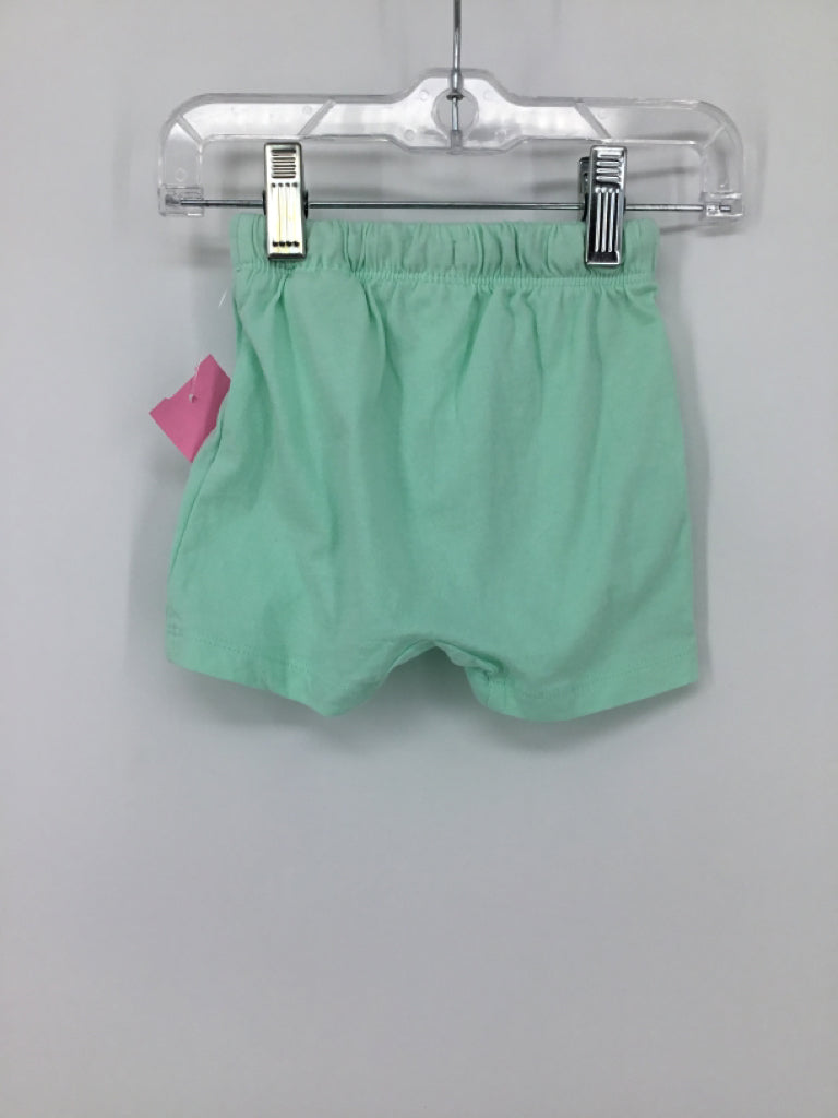 H & M Child Size 6 Months Green Solid Shorts - boys