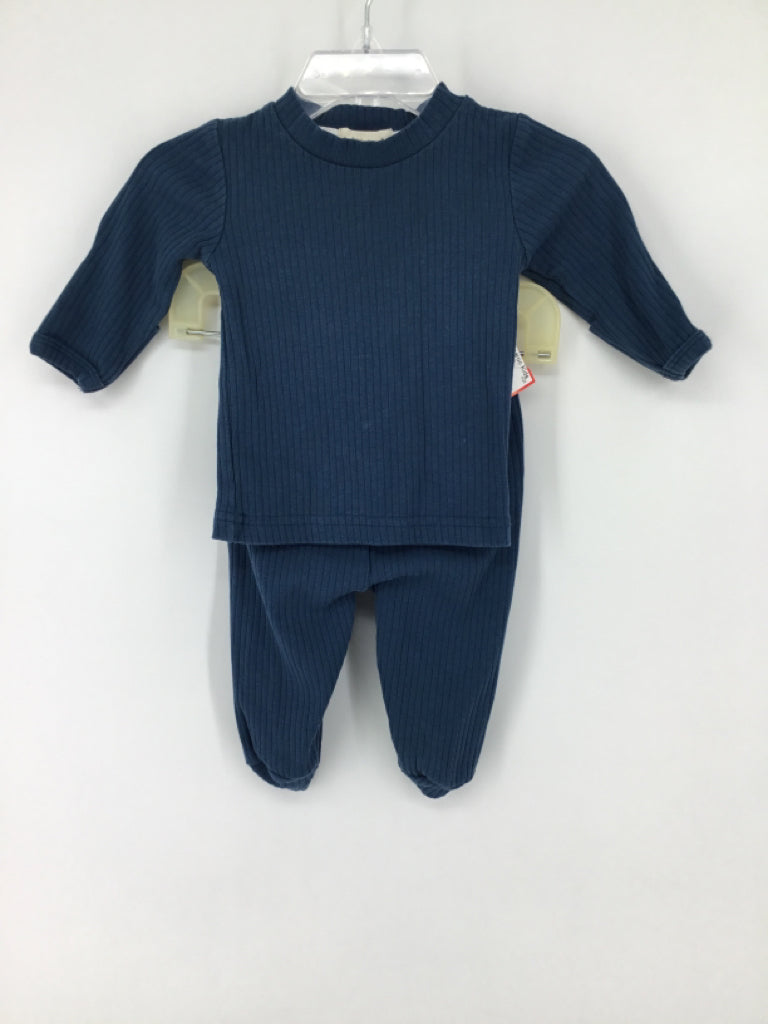 Mila Child Size 0-3 Months Teal Solid Outfit - boys