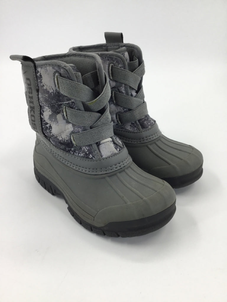 OshKosh B'gosh Child Size 10 Gray Rain/Snow Boots