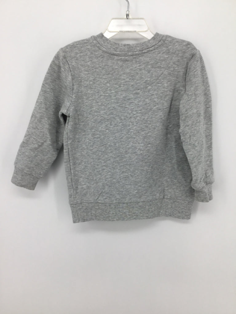 petit lem Child Size 3 Gray Valentine's Day Sweatshirt