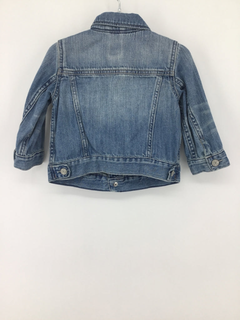 Baby Gap Child Size 12-18 Months Blue Solid Jacket - boys