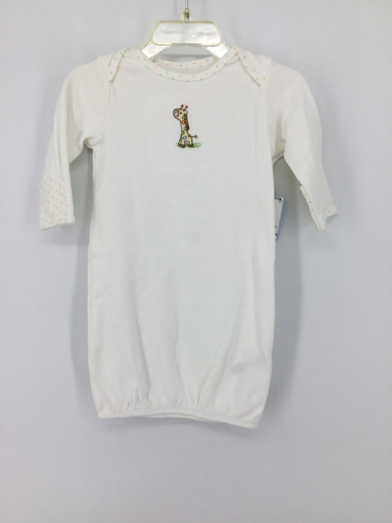 Little Me Child Size 0-3 Months White Sleepers