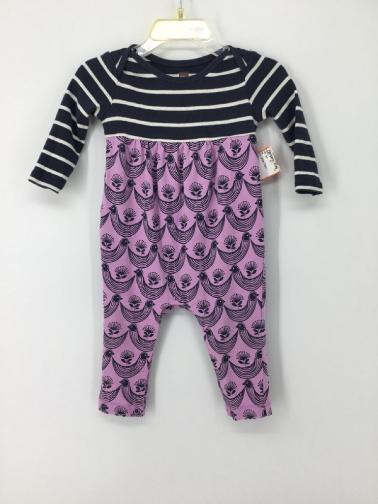 Tea Child Size 3-6 Months Navy Outfit - girls