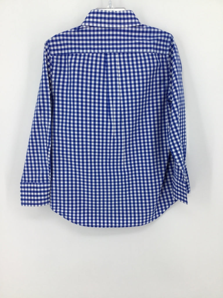 Crewcuts Child Size 4 Blue Gingham Shirt - boys