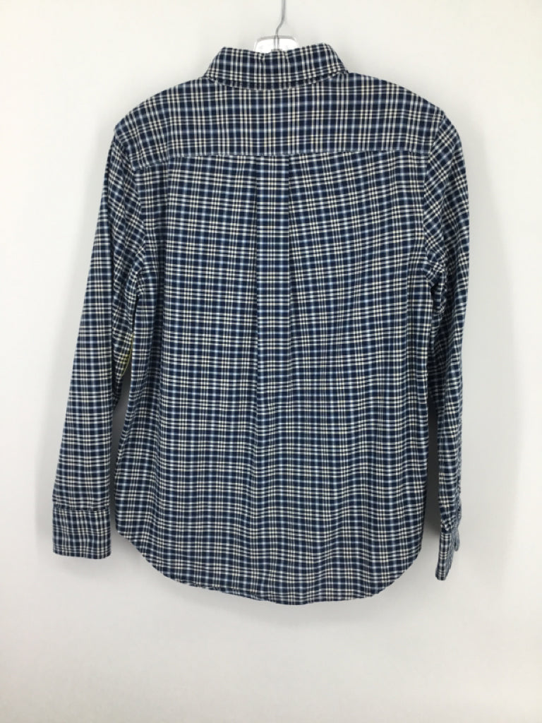 Ralph Lauren Child Size 10 Blue Plaid Shirt - boys