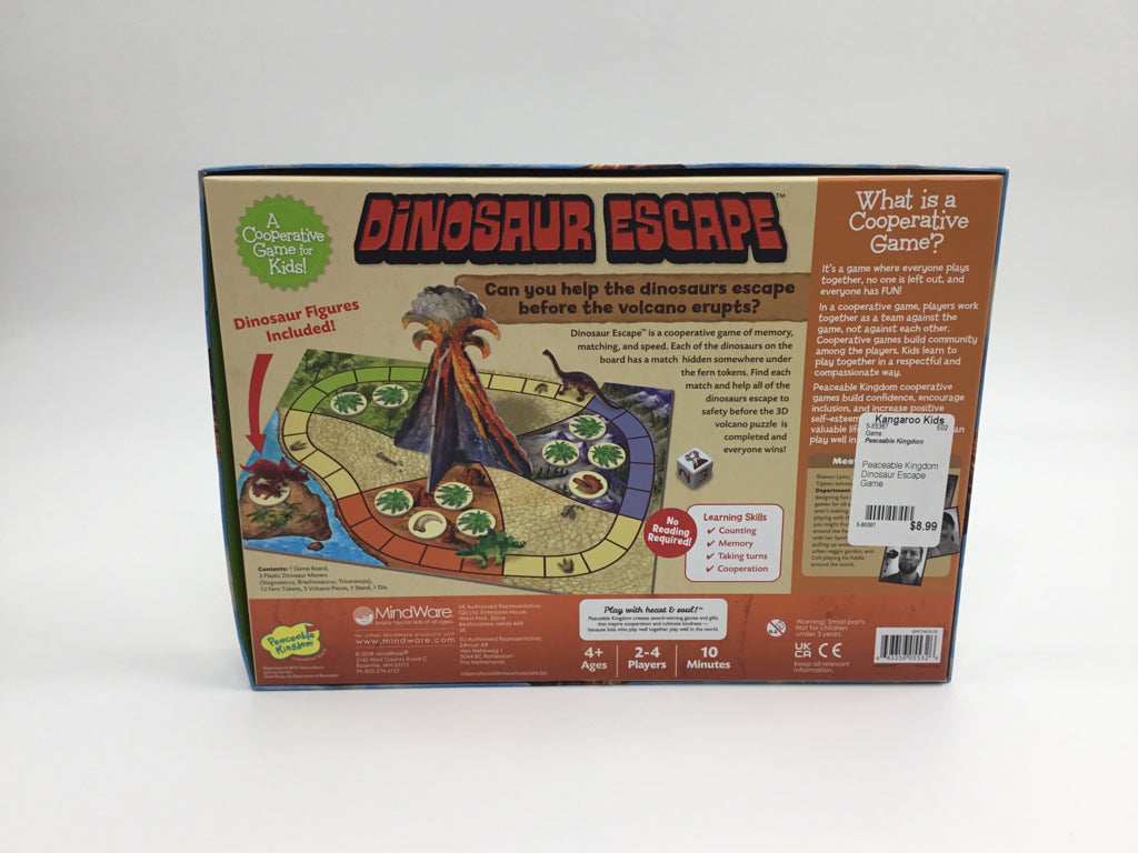 Peaceable Kingdom Dinosaur Escape Game