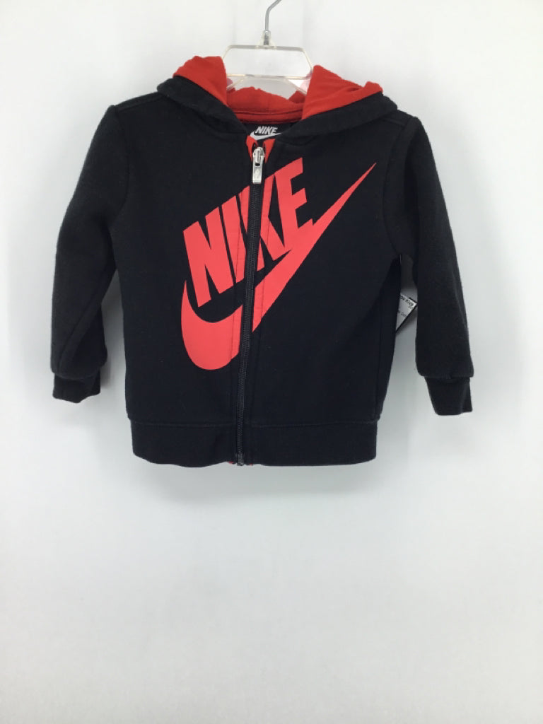 Nike Child Size 18 Months Black screen printed Hoodie - boys