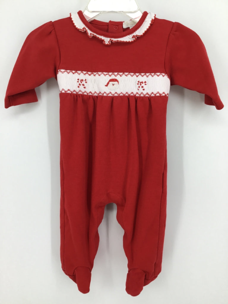 Kissy Kissy Child Size 0-3 Months Red Christmas Outfit