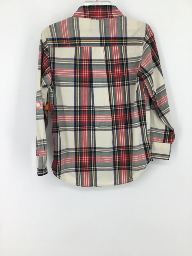Baby Gap Child Size 4 Red Plaid Shirt - boys