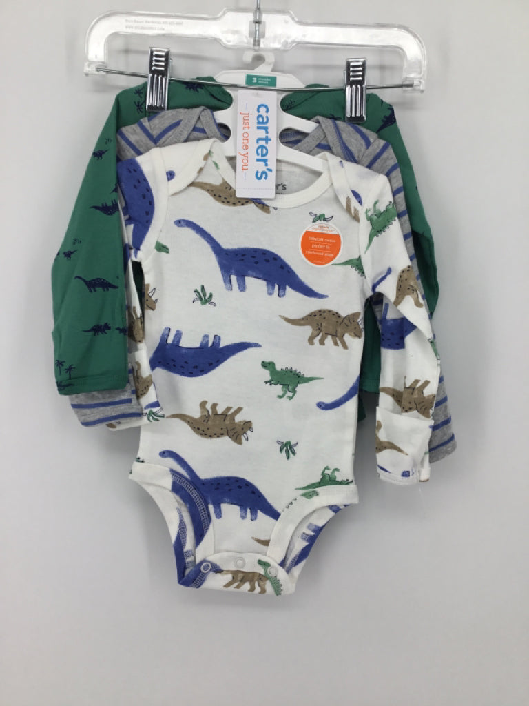 Just One You Made by Carters Child Size 3 Months Green Onesie
