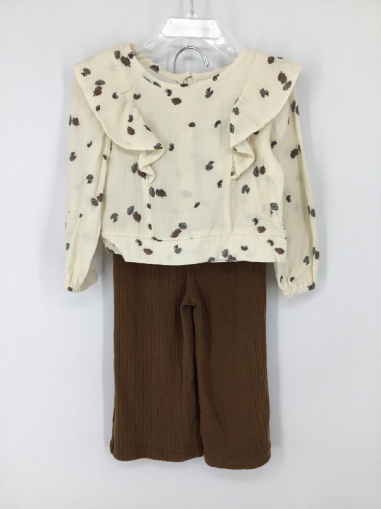 Grayson Collective Child Size 2 Cream Outfit - girls