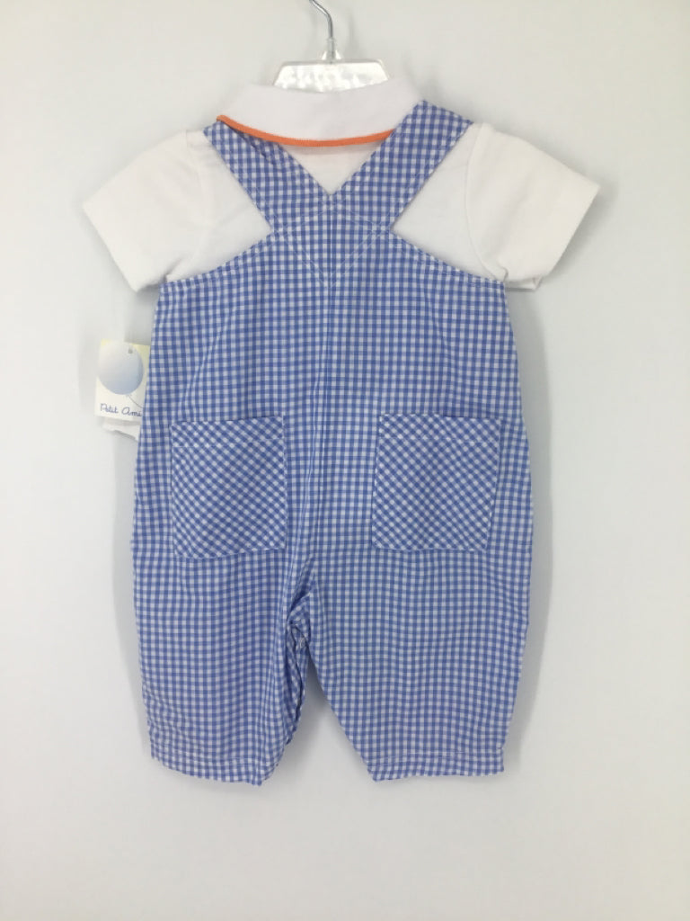 Petit Ami Child Size 3 Months Blue Thanksgiving Outfit