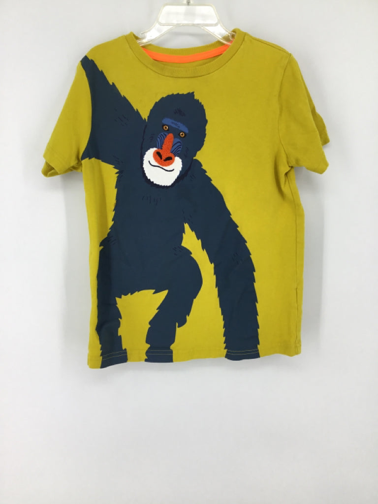 Mini Boden Child Size 7 Yellow screen printed T-shirt - boys