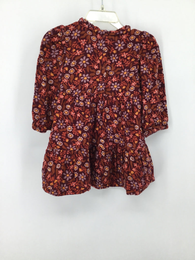Cat & Jack Child Size 18 Months Burgundy Dress - girls