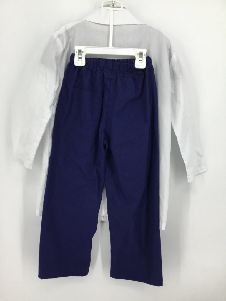 Natural Uniforms Child Size 5 Blue Physician Scrubs & Coat Halloween Costume