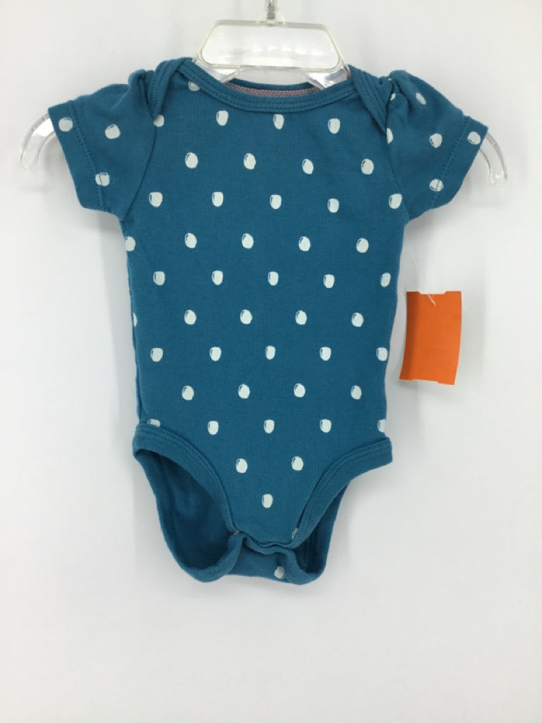 cloud island Child Size 0-3 Months Teal Onesie