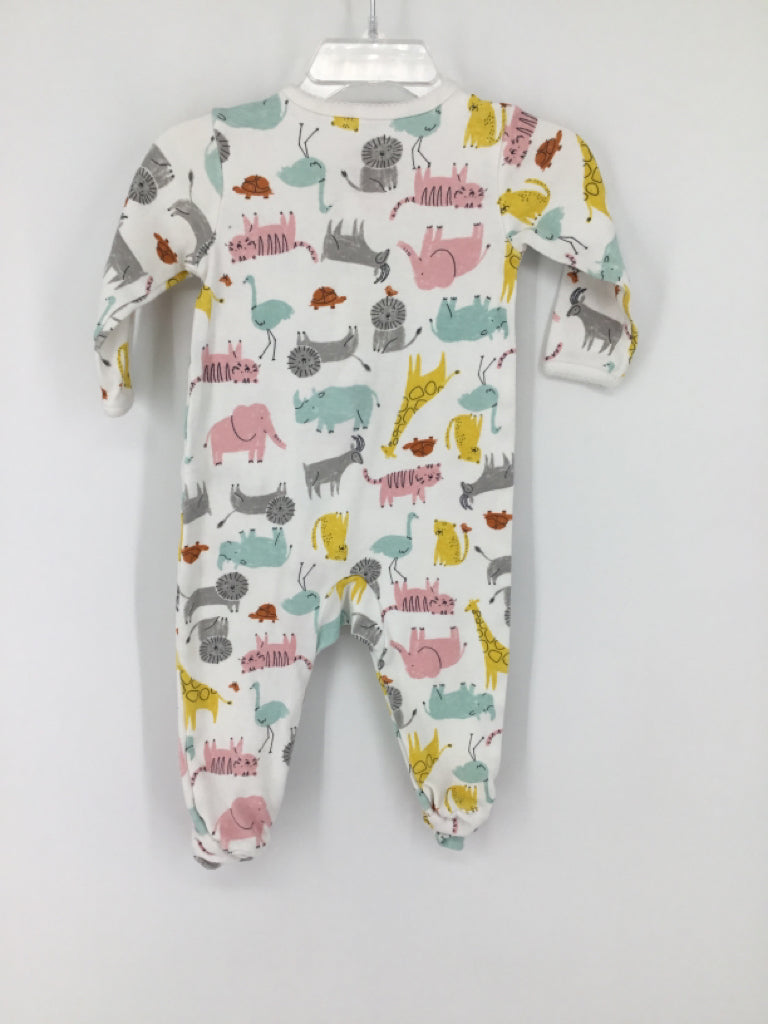Just One You Made by Carters Child Size 6 Months White Sleepers