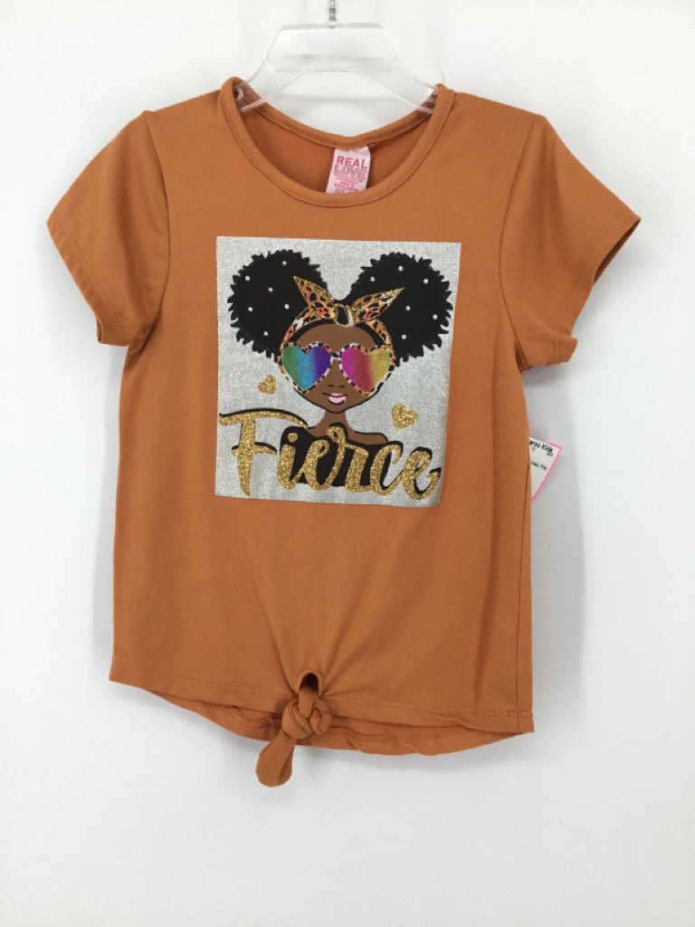 Real Love Child Size 4 Brown T-shirt - girls