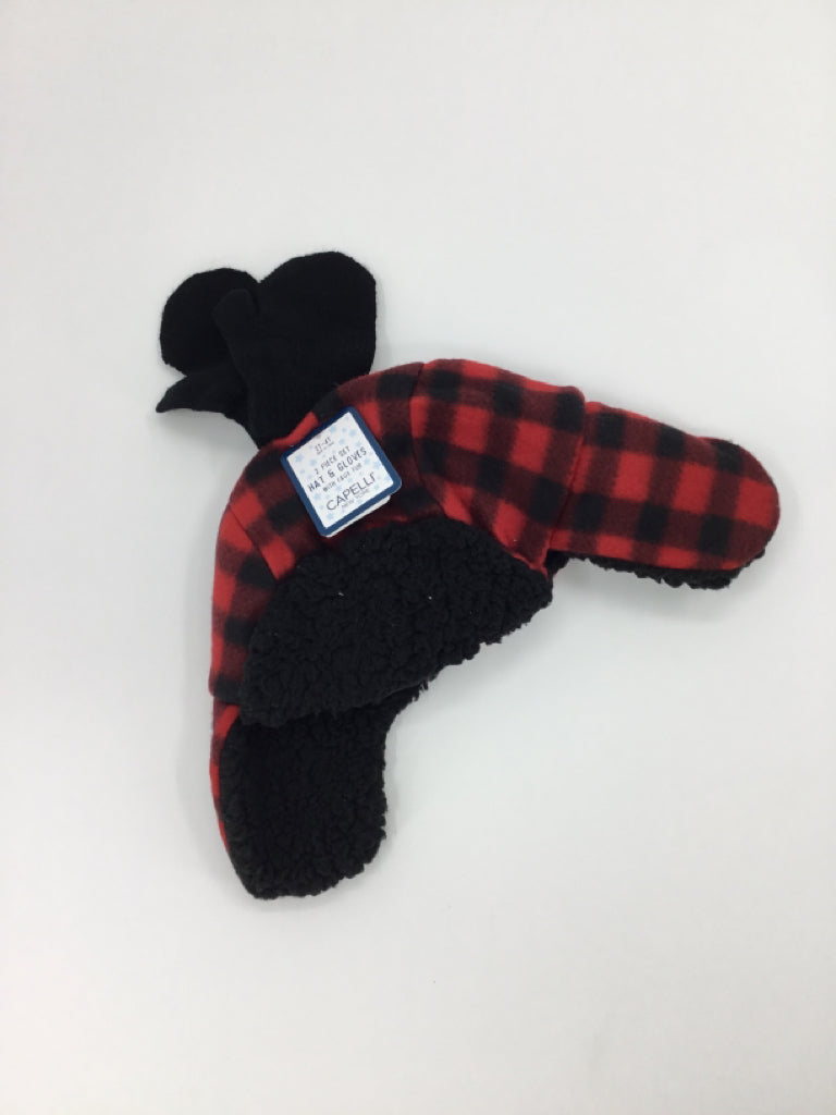 Capelli Child Size 2 Red Checkered Hats - boys