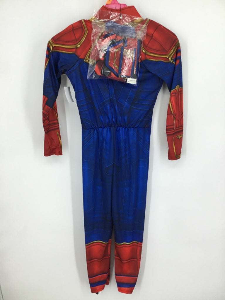 Marvel Child Size 8 Red Captain Marvel Halloween Costume