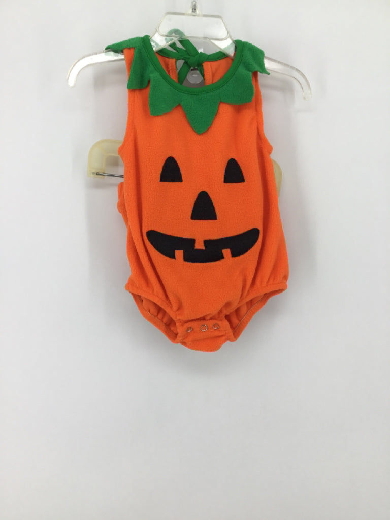 brandless Child Size 3-6 Months Orange Jack-o-Lantern Halloween Costume