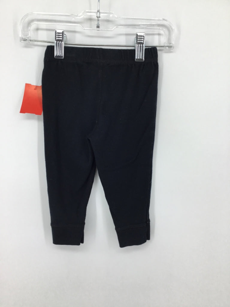 Carter's Child Size 12 Months Black Solid Pants - boys