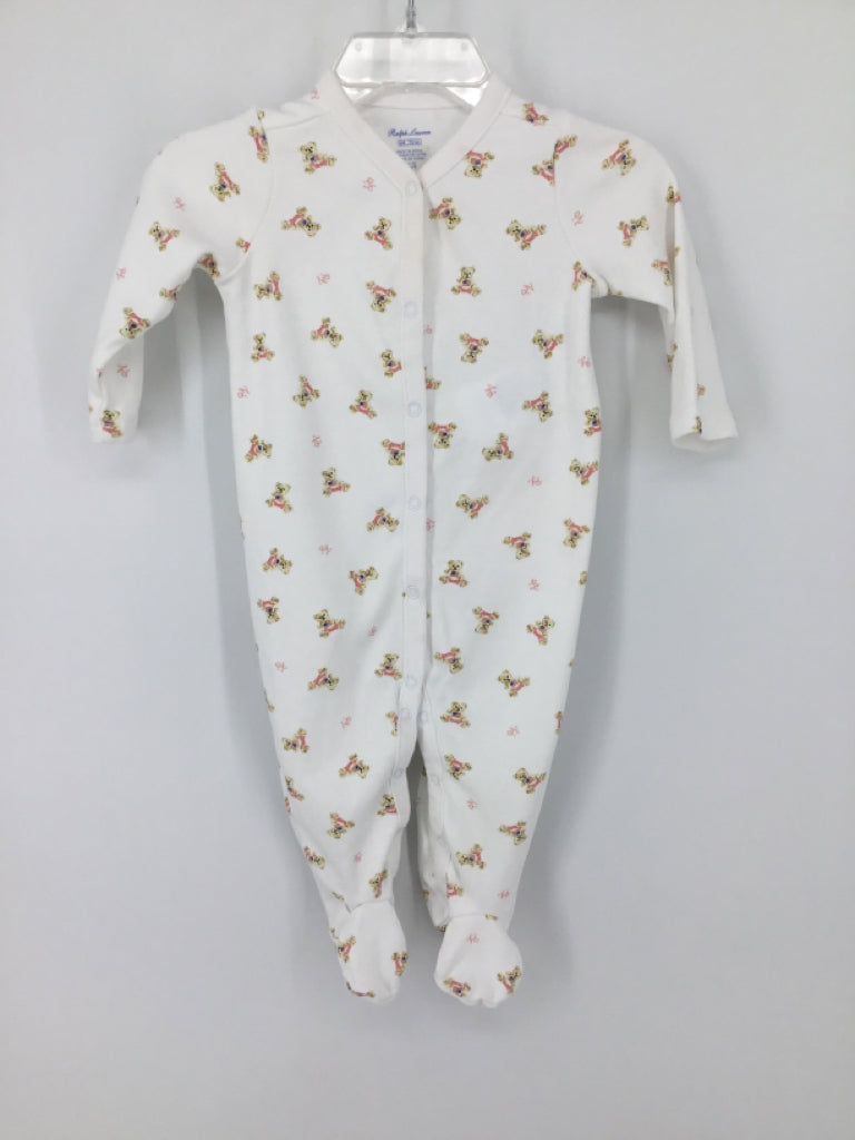 Ralph Lauren Child Size 6 Months White Sleepers
