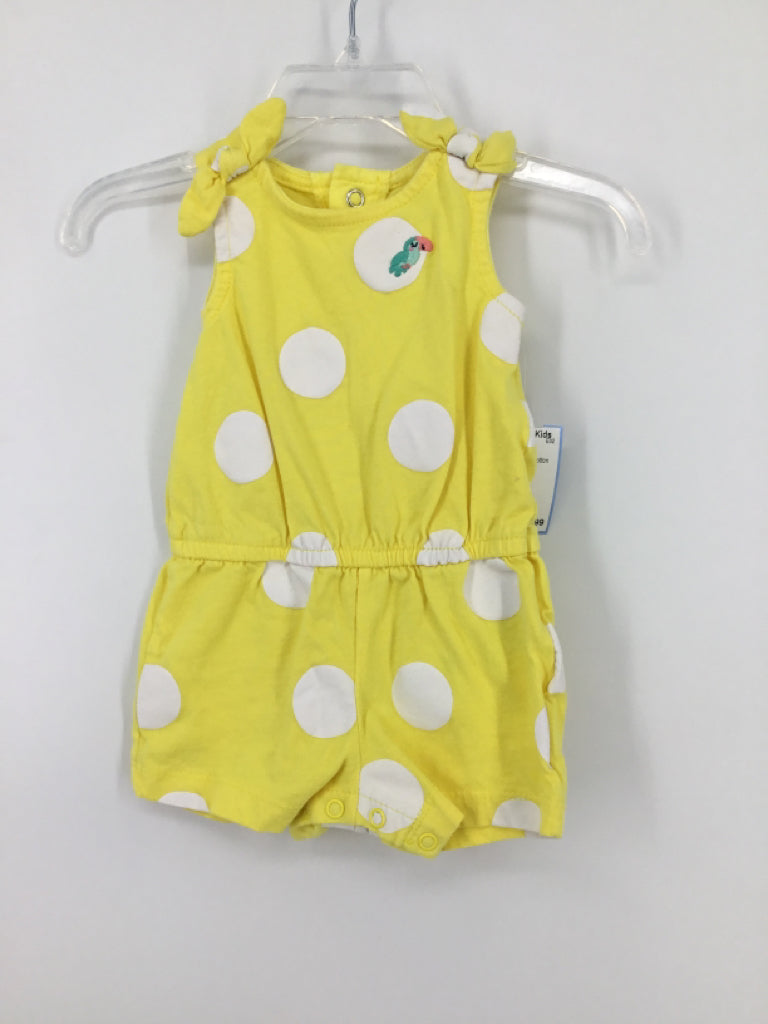 Carter's Child Size 3 Months Yellow Outfit - girls