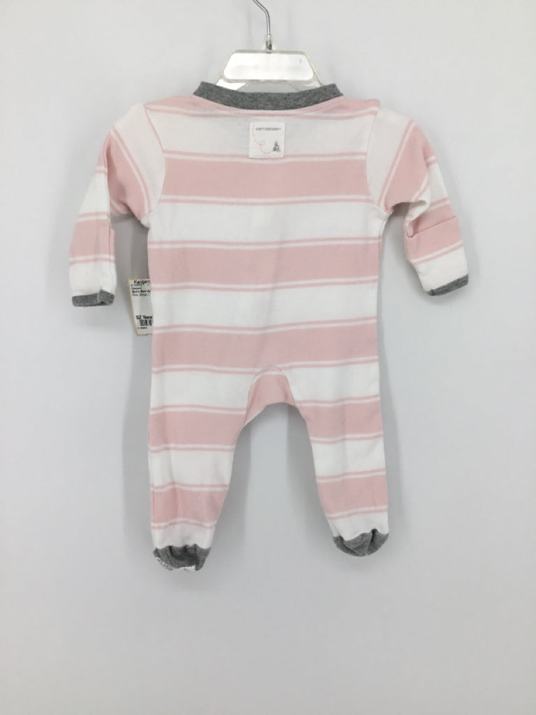 Burt's Bees Baby Child Size Newborn Pink Sleepers