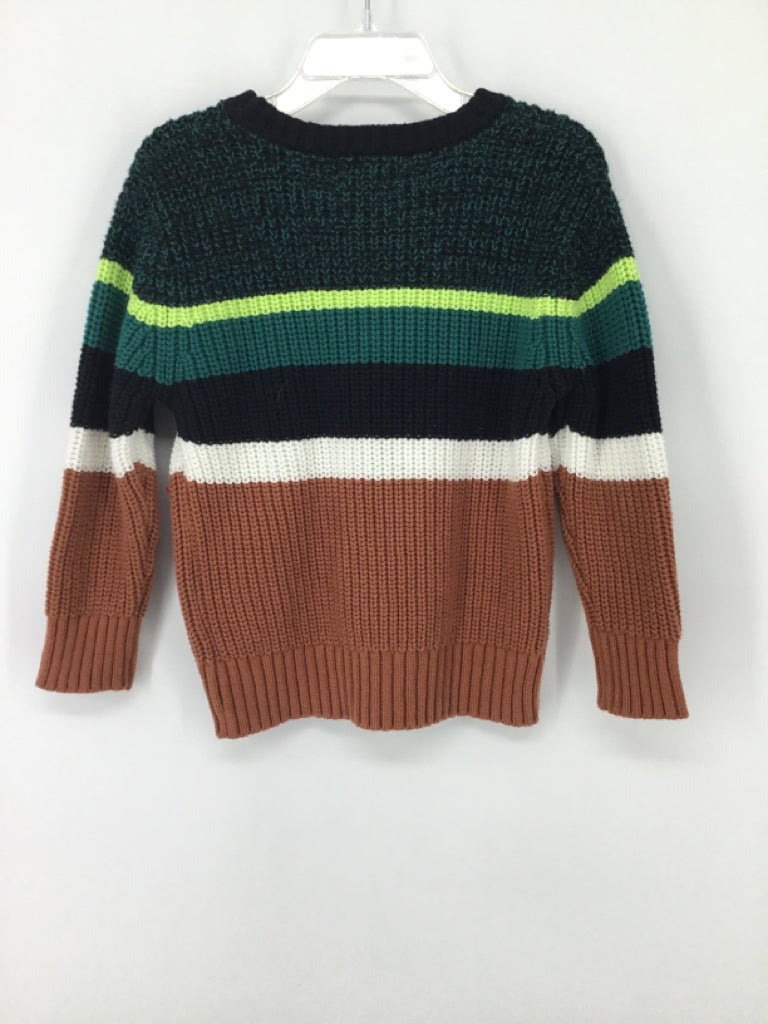 Cat & Jack Child Size 2 Multi-Color Stripe Sweater - boys