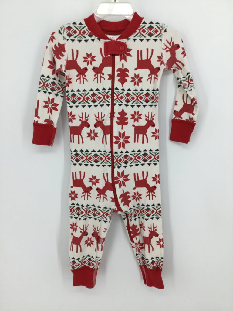 Hanna Andersson Child Size 2 Red Christmas Pajamas