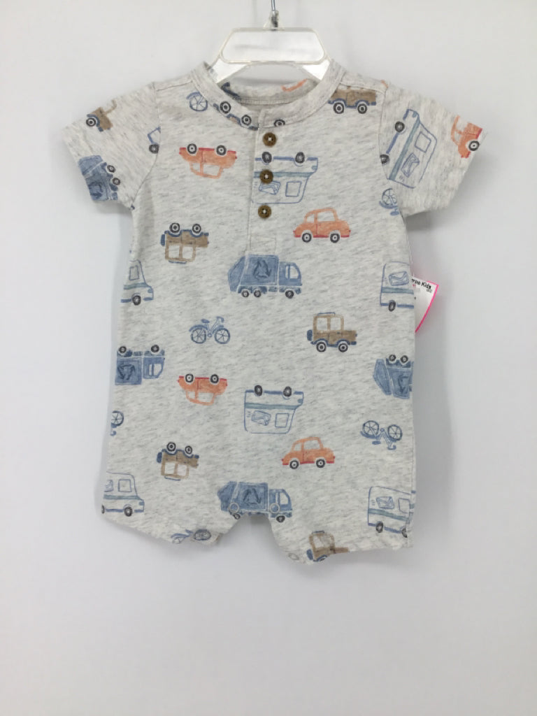 Carter's Child Size 6 Months Gray Print Outfit - boys