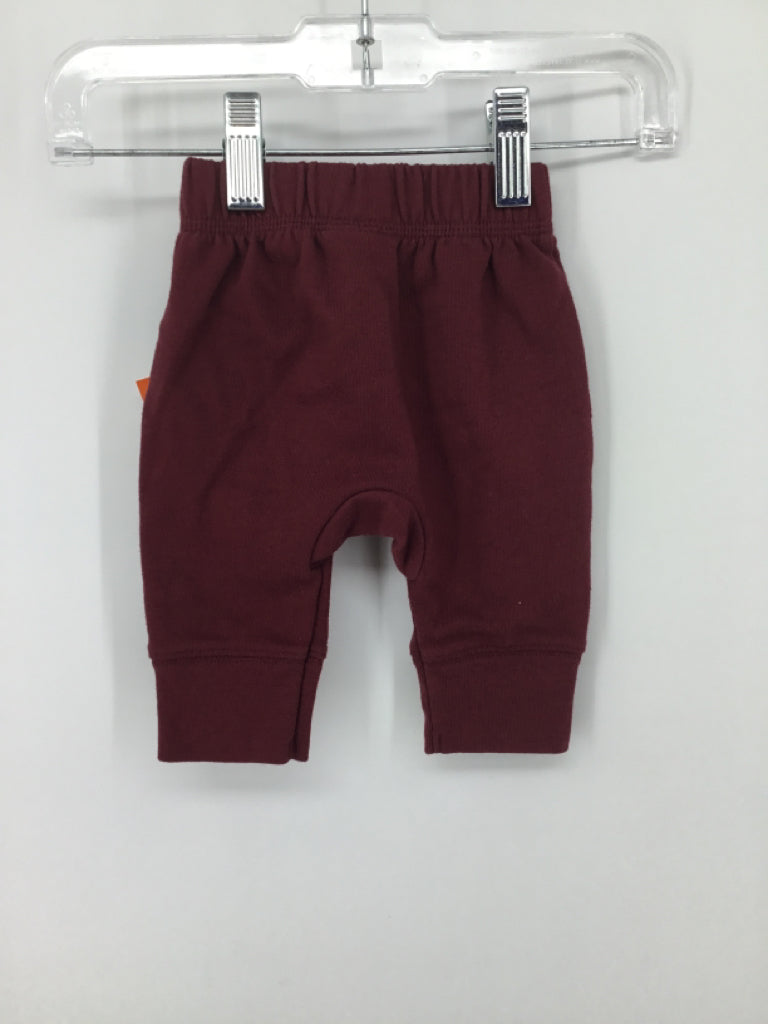 Cat & Jack Child Size Newborn Burgundy Solid Pants - boys