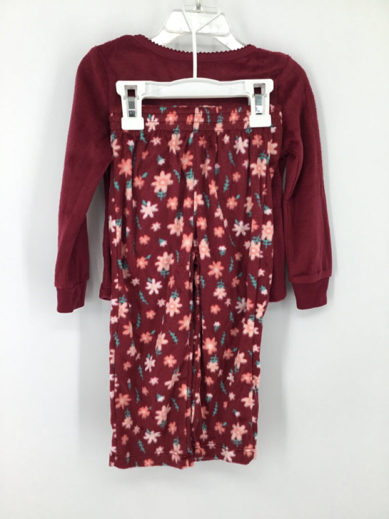 Member's Mark Child Size 2 Burgundy Pajamas - girls