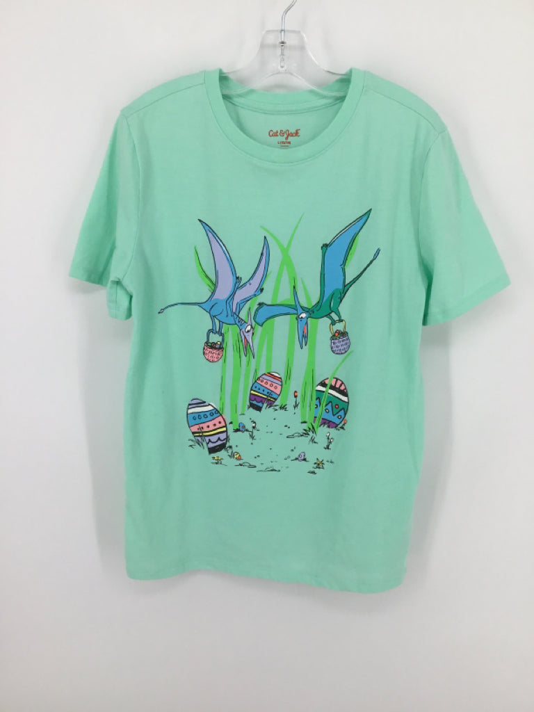 Cat & Jack Child Size 12 Green Easter T-Shirt