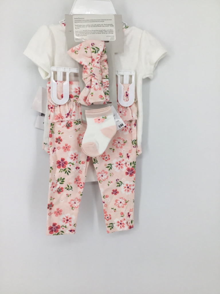 Baby Essentials Child Size 3 Months Pink Outfit - girls