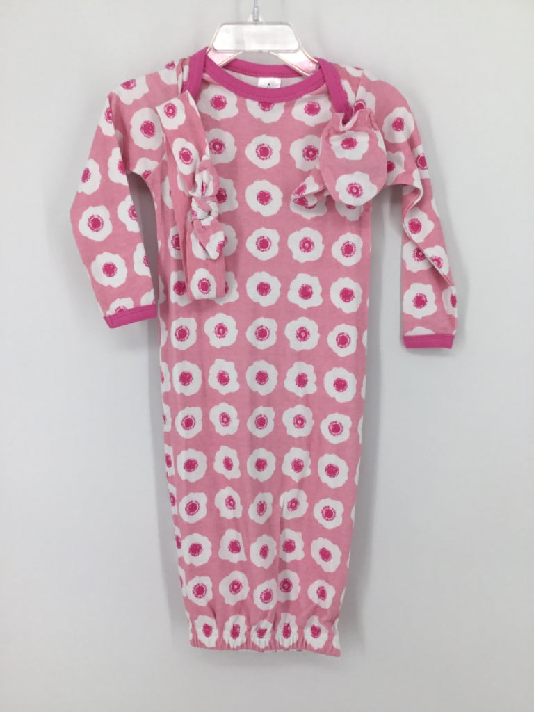 The Peanut Shell Child Size 6-9 Months Pink Sleepers