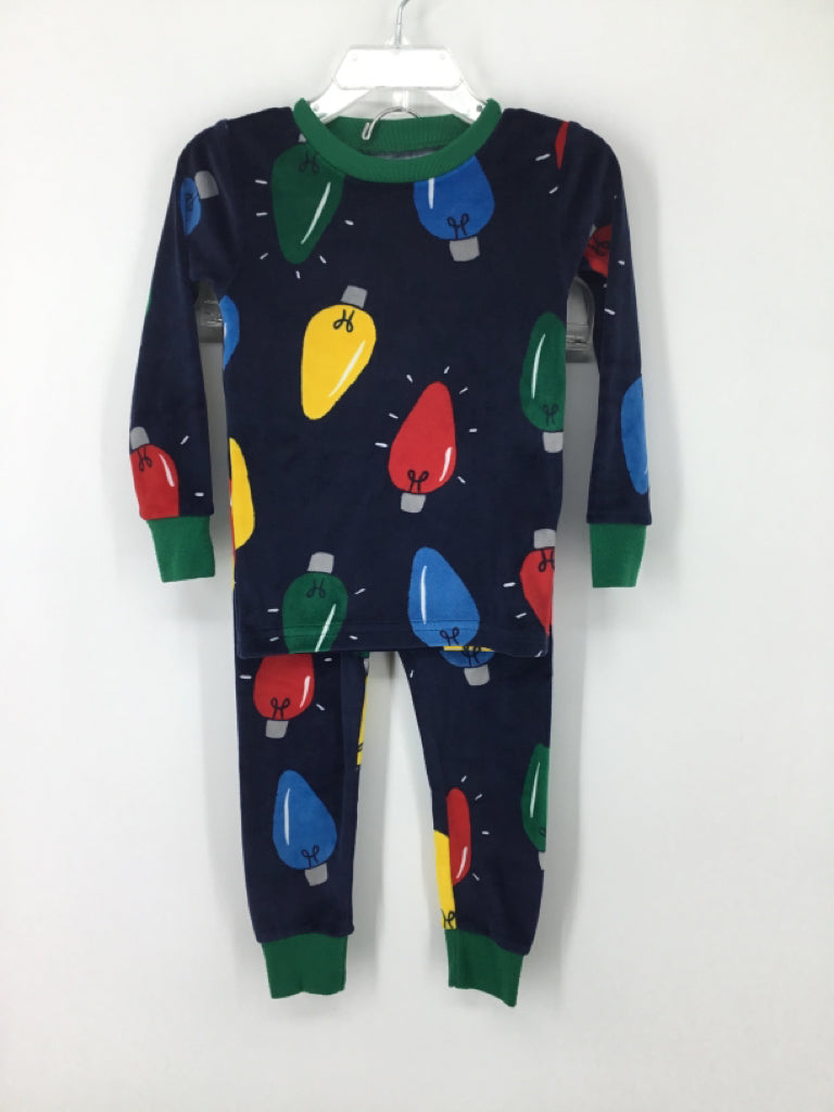 Carter's Child Size 2 Blue Christmas Pajamas