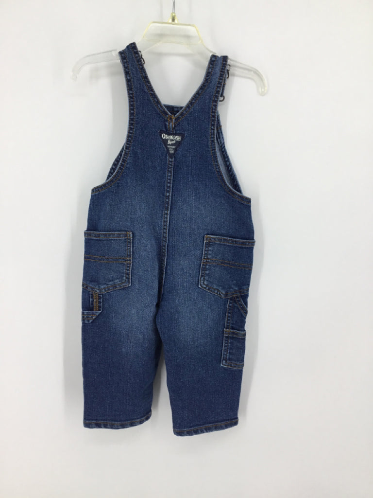 OshKosh B'gosh Child Size 12 Months Blue Solid Overalls - boys