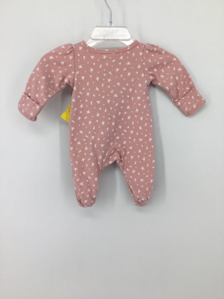 Carter's Child Size Preemie Pink Sleepers