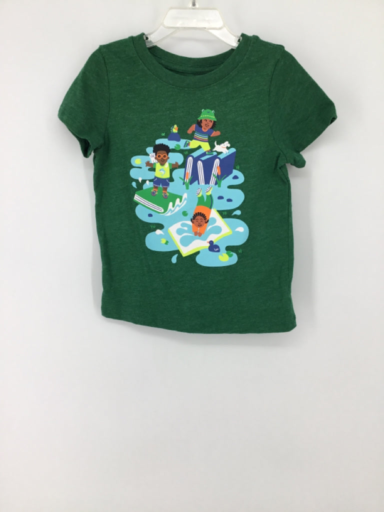 Cat & Jack Child Size 3 Green T-shirt - girls