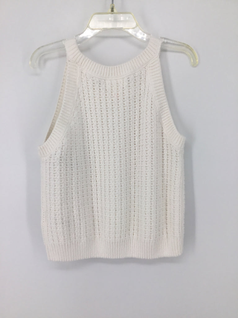 Cat & Jack Child Size 6 White Solid Sweater - boys