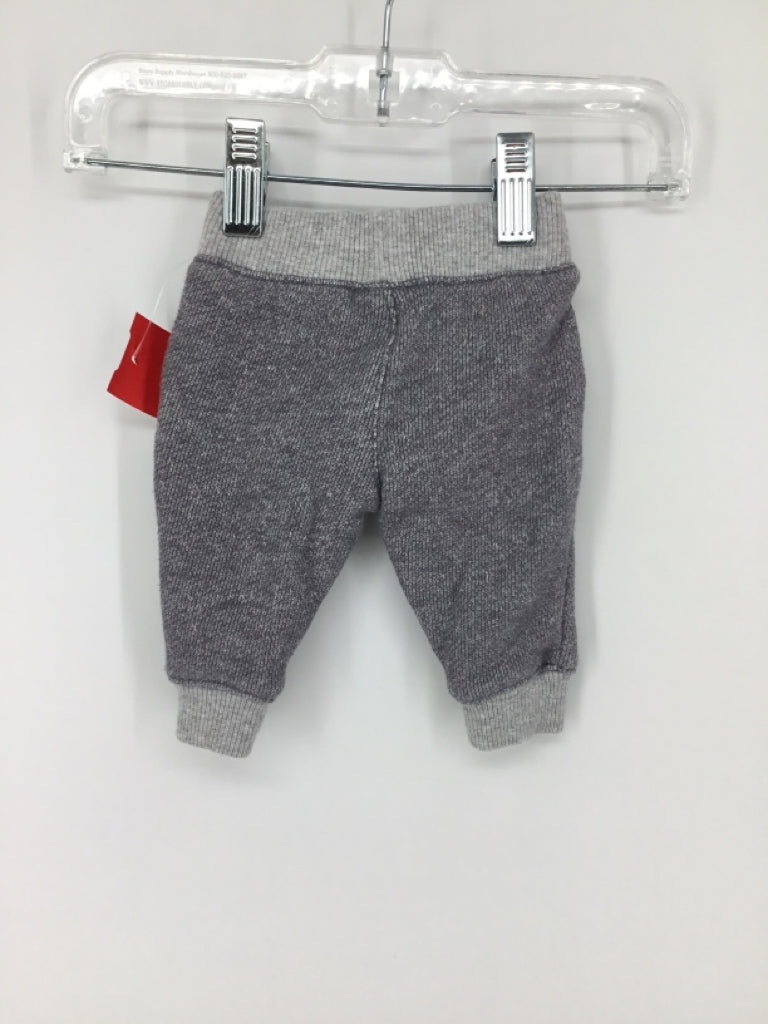 Carter's Child Size Newborn Gray Solid Pants - boys