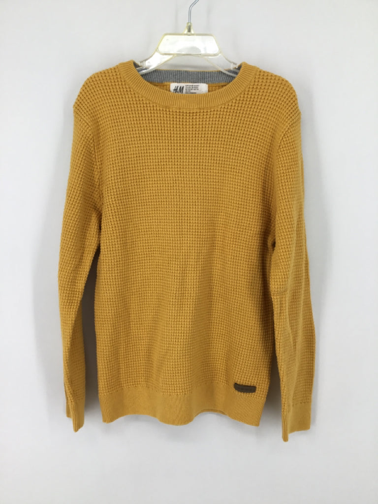 H & M Child Size 6 Yellow Solid Sweater - boys
