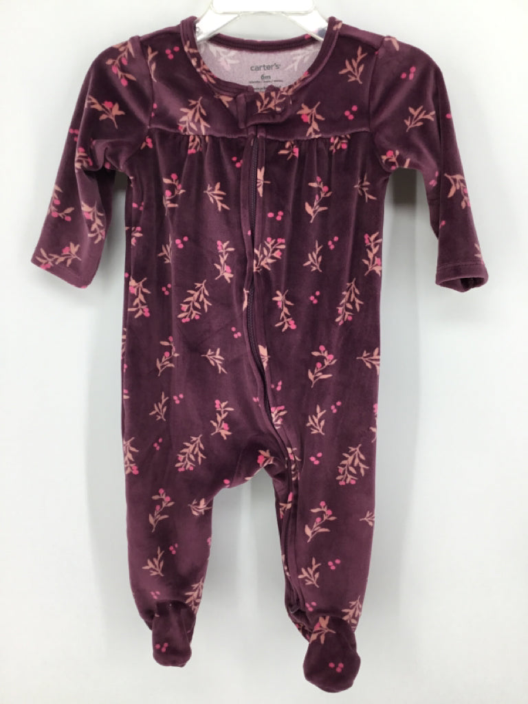 Carter's Child Size 6 Months Purple Sleepers