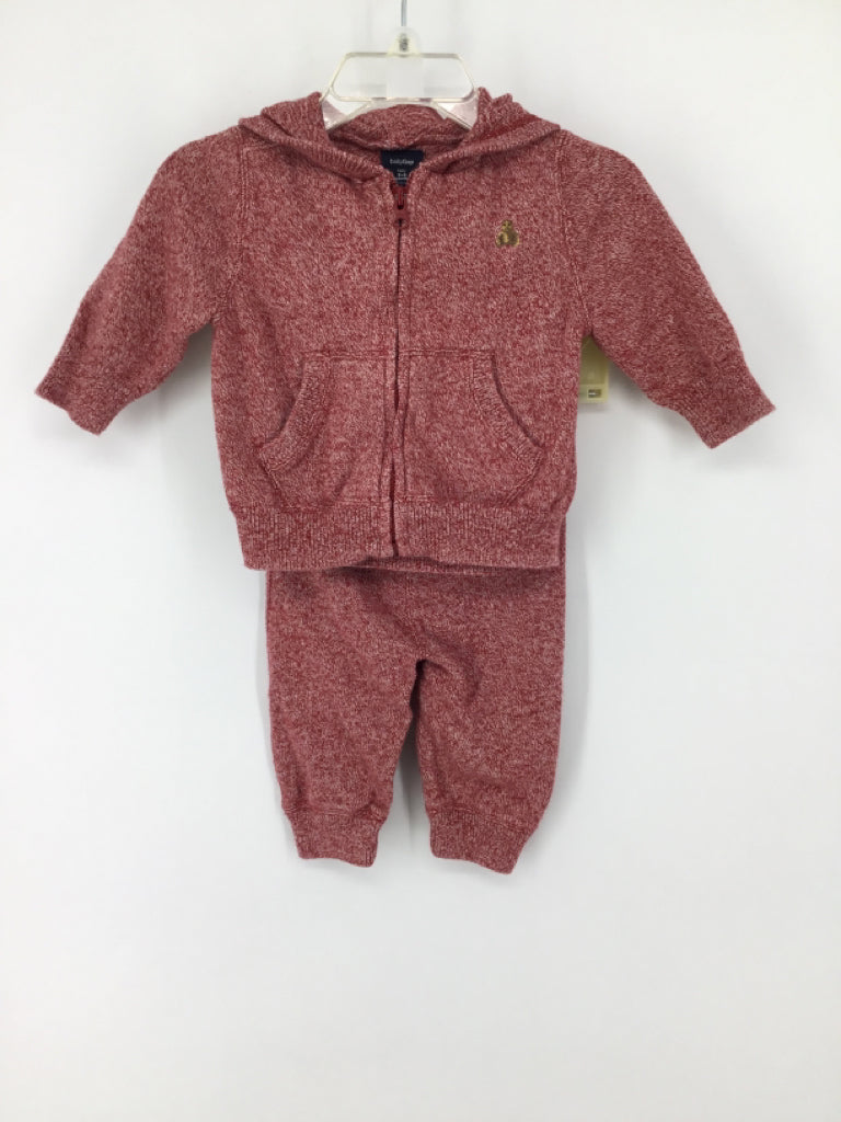 Baby Gap Child Size 3-6 Months Red Marbled Outfit - boys