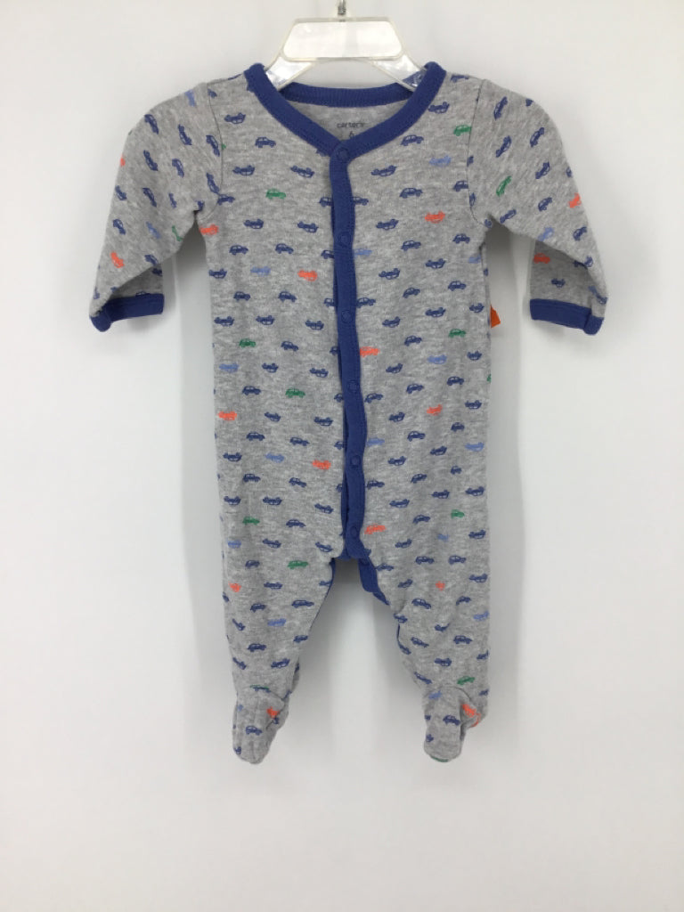 Carter's Child Size 6 Months Gray Sleepers